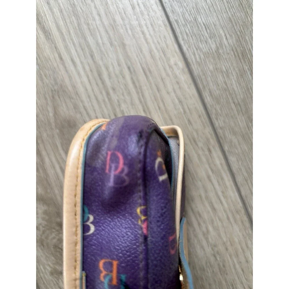 Vintage Dooney and Bourke Wristlet 90s Y2K Retro Boho Lilac colorway hangtag